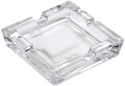 Σταχτοδοχείο τετράγωνο γυάλινο 14.8x3.5 εκ