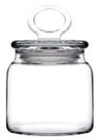 Kitchen Slim γυάλινο δοχείο αποθήκευσης 550 ml 8x9.5 εκ