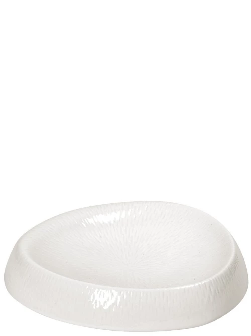 Siders πιάτο βραχάκι ρηχό από πορσελάνη σε λευκό χρώμα σετ τεσσάρων τεμαχίων 19.5x3.5 εκ