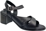 Boxer 98289 10-011 Μαύρα Δερμάτινα Γυναικεία Πέδιλα