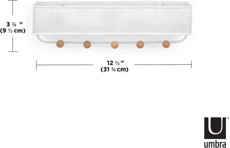 Umbra Estique μεταλλικό ράφι κρεμάστρα 32Χ9 1004245-660
