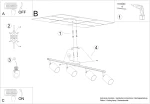 Φωτιστικό οροφής Lemmi 4,4xGU10/10w, Χρώμα μαύρος