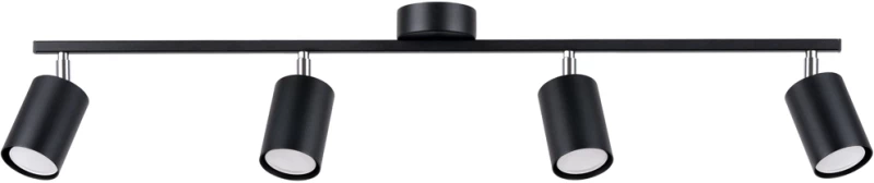 Φωτιστικό οροφής Lemmi 4,4xGU10/10w, Χρώμα μαύρος