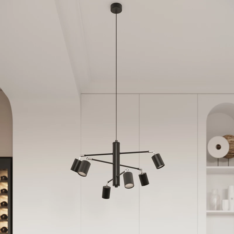 Φωτιστικό οροφής Lemmi 4,4xGU10/10w, Χρώμα μαύρος