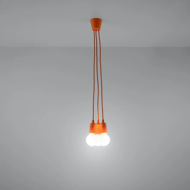 Κρεμαστό φωτιστικό Diego 3,PVC,3xE27/60w