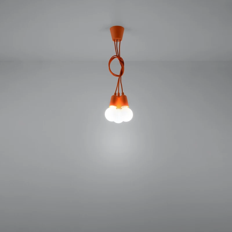 Κρεμαστό φωτιστικό Diego 3,PVC,3xE27/60w