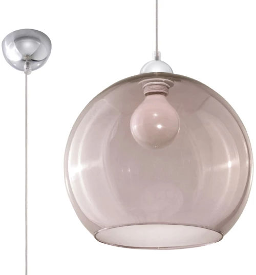 Κρεμαστό φωτιστικό Ball 1,χρώμα γραφίτης,1xE27/60w