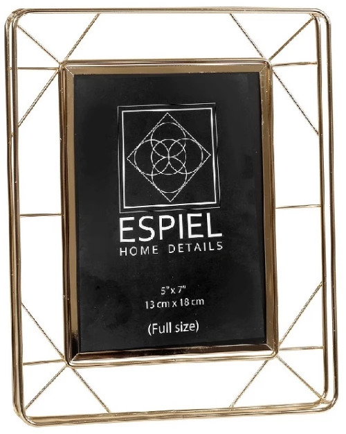 Classic μεταλλική κορνίζα 18x23 εκ σε χρυσή απόχρωση για φωτογραφία 10x15 εκ