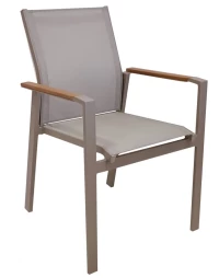 Loise πολυθρόνα αλουμινίου 57x57x87 εκ