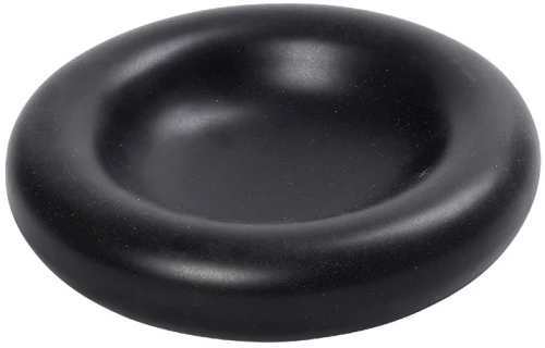 Fusion πιάτο πήλινο μαύρο ματ σετ δύο τεμαχίων 20.3x5 εκ