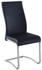 Benson minimal καρέκλα σε μαύρο χρώμα 46x52x97 εκ