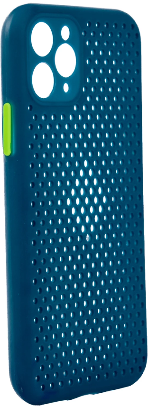 TechWave C thru case for iPhone 11 Pro navy blue / lime