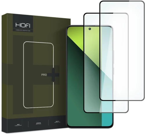 Hofi Full Face Tempered Glass Μαύρο (Redmi Note 13 5G / 13 PRO 4G / 5G) 2 τεμ.
