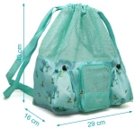 Kiokids Αδιάβροχη Τσάντα Παραλίας Κροκόδειλοι Μέντα 10L
