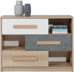 Συρταριέρα Aygo Σονόμα Λευκό 108.5x39.5x64.1cm