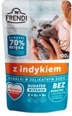 FRENDI Pieces in turkey sauce - wet cat food - 100 g