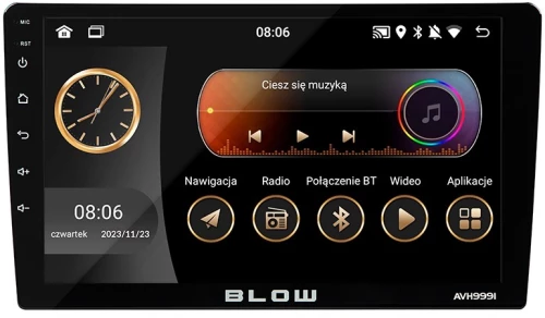 Radio BLOW AVH-9991 1DIN 9" Android/WiFi/GPS/CARPLAY