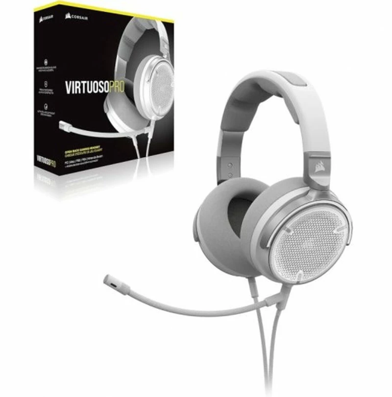 Corsair | VIRTUOSO PRO | Gaming Headset | Wired | Over-Ear | Microphone | White