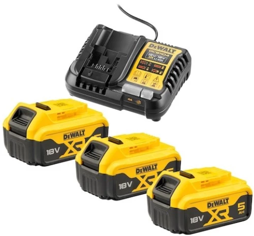 DEWALT CHARGER DCB1104 +3x5.0Ah DCB1104P3