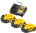 DEWALT CHARGER DCB1104 +3x5.0Ah DCB1104P3