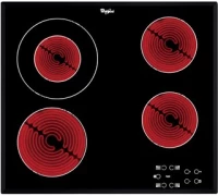 Whirlpool AKT 8130 BA hob Black Built-in Ceramic 4 zone(s)