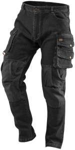 DENIM work trousers, black, size XXL