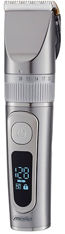 Mesko | Hair Clipper with LCD Display | MS 2843 | Cordless | Number of length steps 4 | Stainless Steel