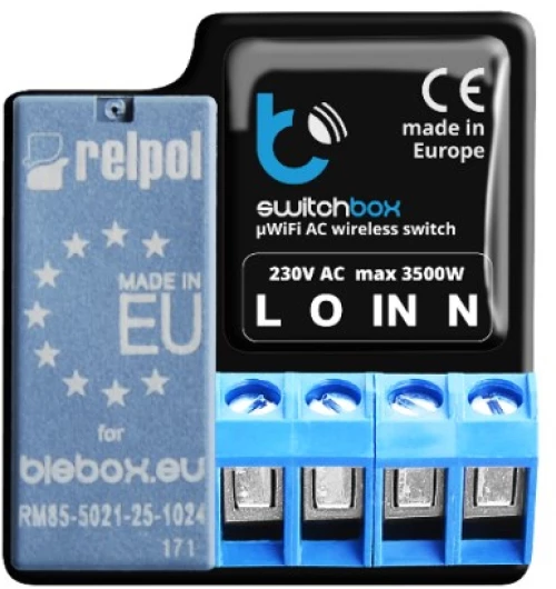 blebox SwitchBox Wireless Black