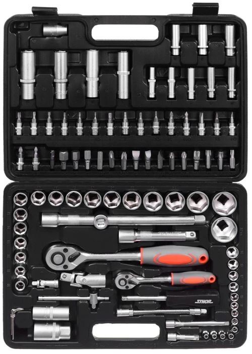 Set of 94 pieces spanners 1/2", 1/4" T58687 STHOR