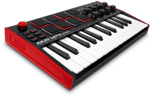 AKAI MPK Mini MK3 Control keyboard Pad controller MIDI USB Black, Red