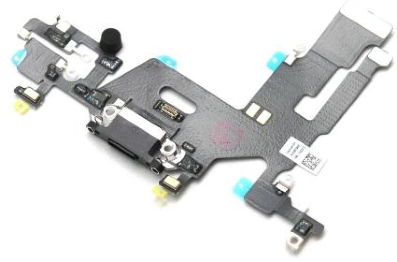 Καλώδιο Πλακέ Apple iPhone 11 με Επαφή Φόρτισης & Μικρόφωνο Μαύρο (OEM)