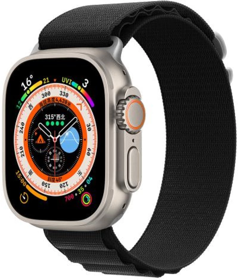 Λουράκι Devia Sport5 Nylon Woven Apple Watch (38/ 40/ 41mm) Deluxe Μαύρο