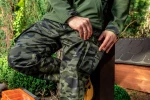 Camo work bib pants, size XXL
