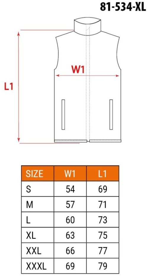 PREMIUM down vest, size XL