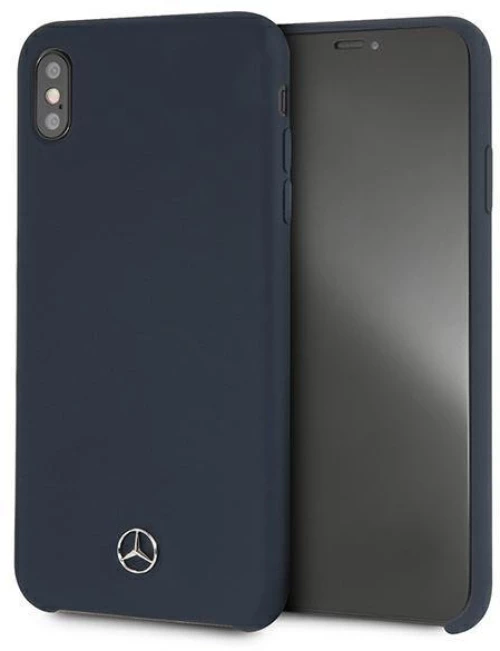 Mercedes MEHCI65SILNA iPhone Xs Max - blue hardcase Silicone Line (3700740438152)