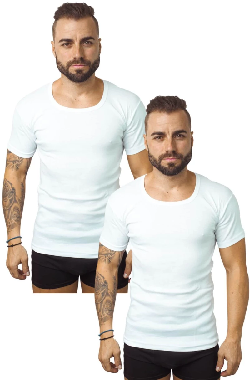 Φανελάκι Κοντό Μανίκι 2Pack L0126 - ΛΕΥΚΟ