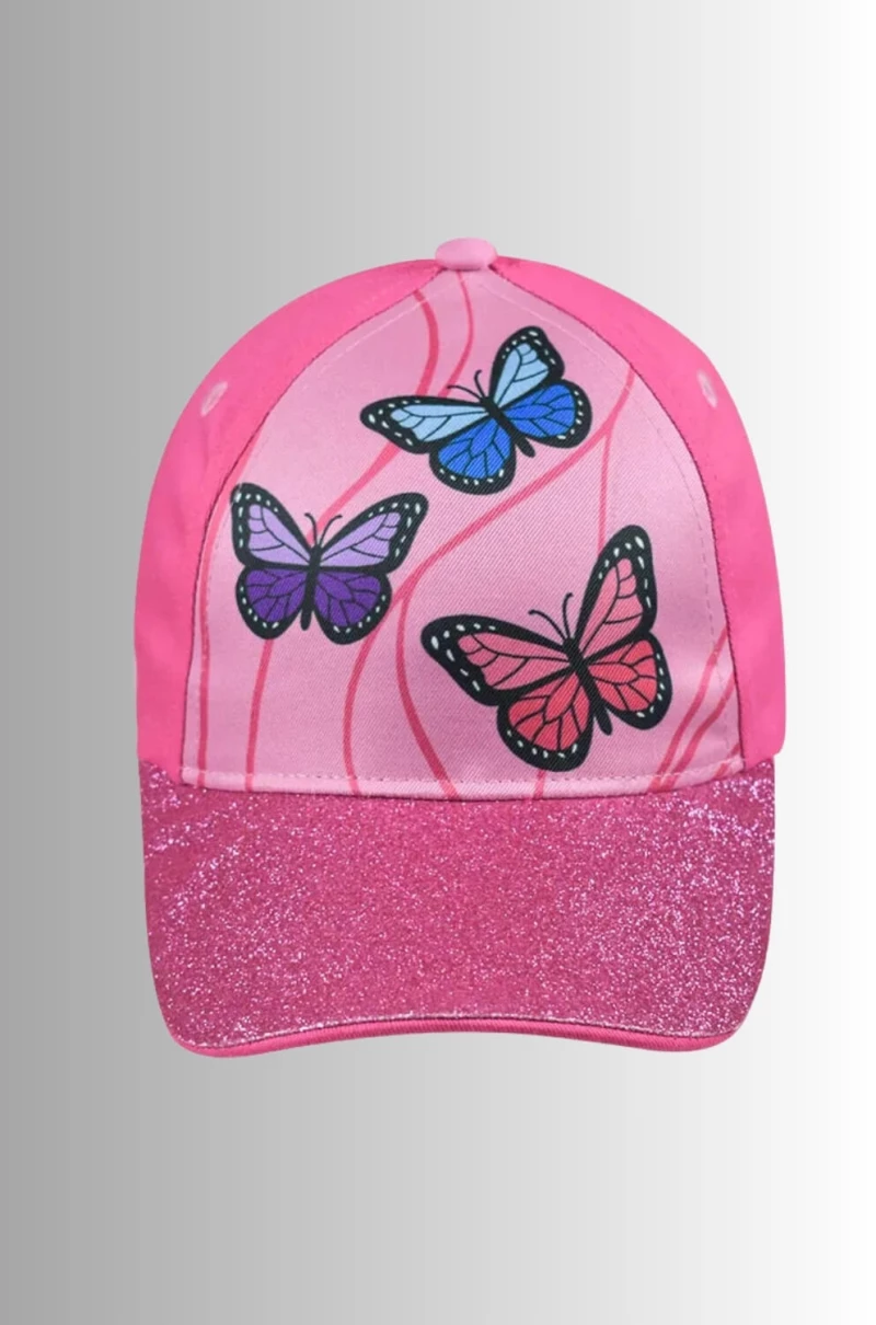 Παιδικό Καπέλο Θαλάσσης Butterflies Jockey 12966 - ΡΟΖ