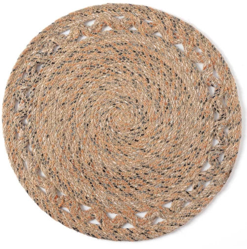 Σουπλά γιούτα 2060 (38cm) black/rust - -