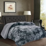 Κουβερτοπάπλωμα burble (220cm x 240cm) γκρί - -