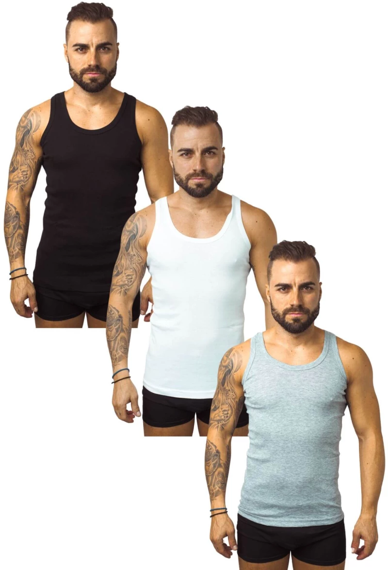 Φανελάκι Τιράντα 3Pack W0103 - ΠΟΛΥΧΡΩΜΟ