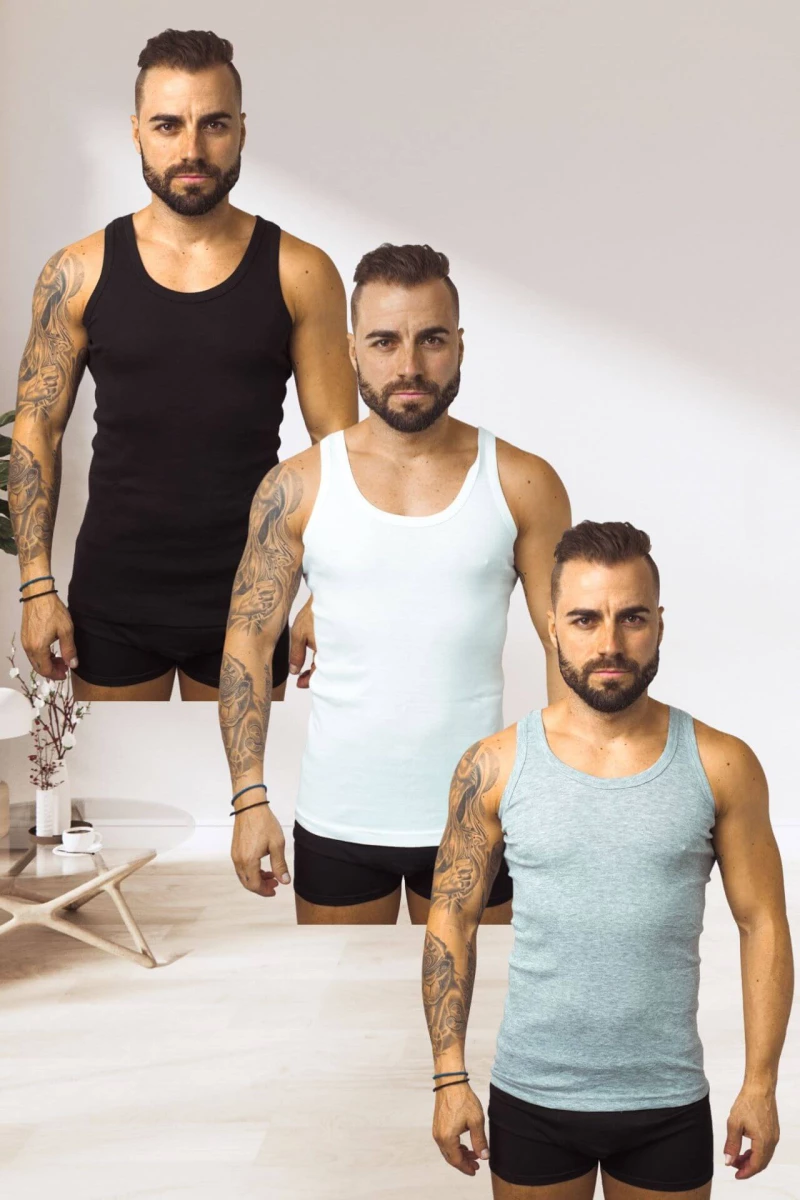 Φανελάκι Τιράντα 3Pack W0103 - ΠΟΛΥΧΡΩΜΟ