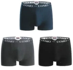 Ανδρικά Boxer Black/Anthracite/Navy 3Pack 1012 - ΠΟΛΥΧΡΩΜΟ