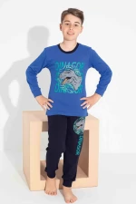 Πιτζάμα Παιδική Για Αγόρι Homewear Dinosaur C7302 - ΜΠΛΕ