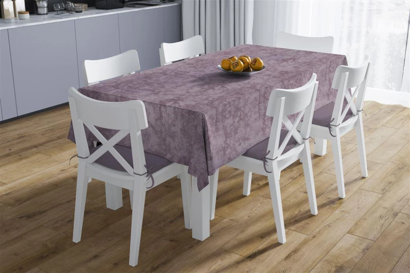Τραπεζομάντηλο Αλέκιαστο 140X180 Panama Shadow Dark Lila 70/30 Cott/Pol - -