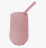Ezpz Εκπαιδευτικό ποτήρι 24+ μηνών HappyCup + καλαμάκι Blush