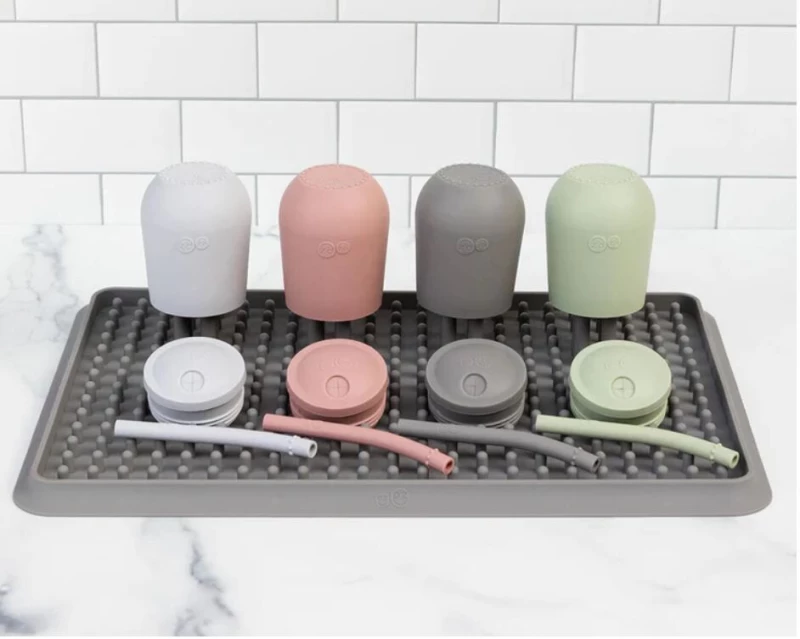 Ezpz Εκπαιδευτικό ποτήρι 24+ μηνών HappyCup + καλαμάκι Blush