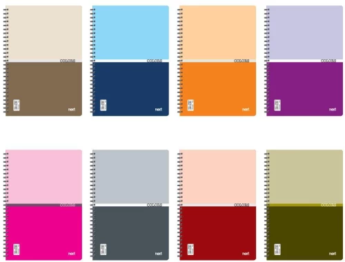 442087 NEXT COLOURS ΤΕΤΡ. ΣΠΙΡΑΛ 21X29ΕΚ. 1ΘΕΜ. ΠΑΚ