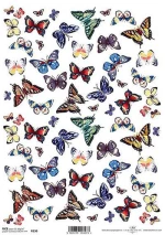 443373 ΡΙΖΟΧΑΡΤΟ "BUTTERFLIES 2" 21X29ΕΚ. (ITD-R130) ΠΑΚ