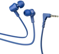 Hands Free Hoco M86 Oceanic Universal Earphones Deep Bass Stereo με 3.5mm Γωνιακό Κονέκτορα Μπλε 1.2m