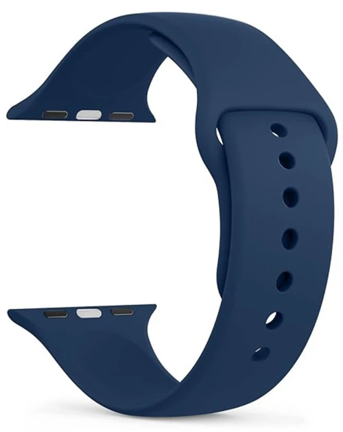Watchband Noozy 42/44/45/49mm για Apple Watch 1/2/3/4/5/6/7/8/9/se/ultra 1/ultra 2 Σκούρο Μπλε Silicon Band